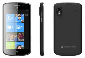 Стоимость WP7-смартфона ZTE Tania в Китае упала до $96